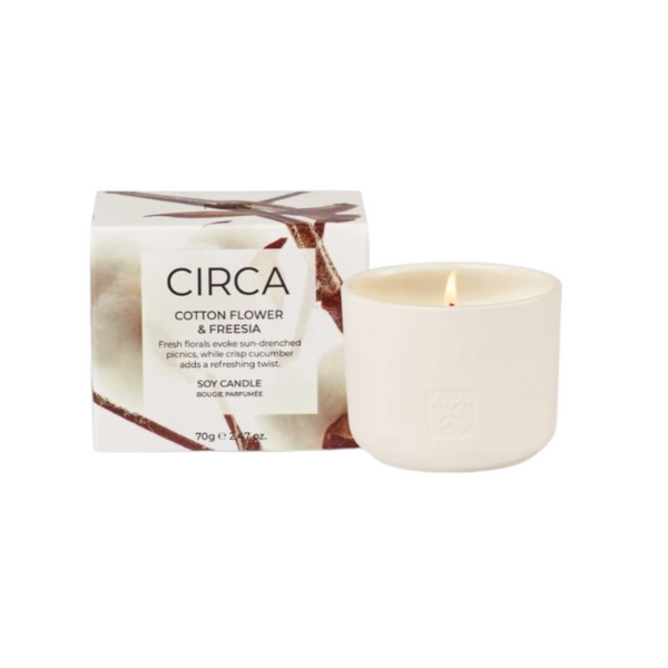 Circa 70g Candle - Cotton Flower & Fressia
