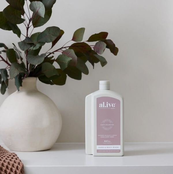 New 1 litre Refill Raspberry Blossom & Juniper Wash