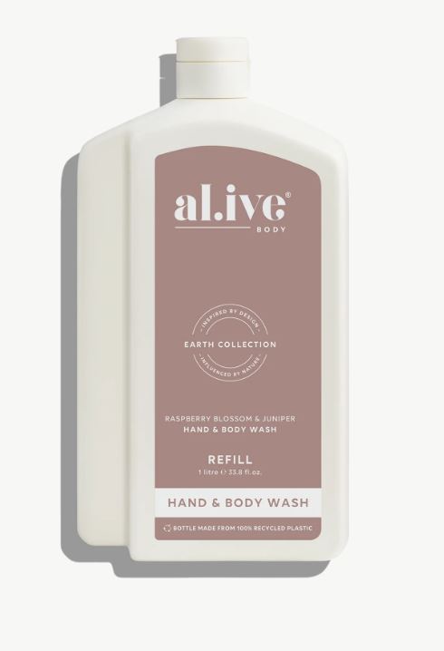 New 1 litre Refill Raspberry Blossom & Juniper Wash