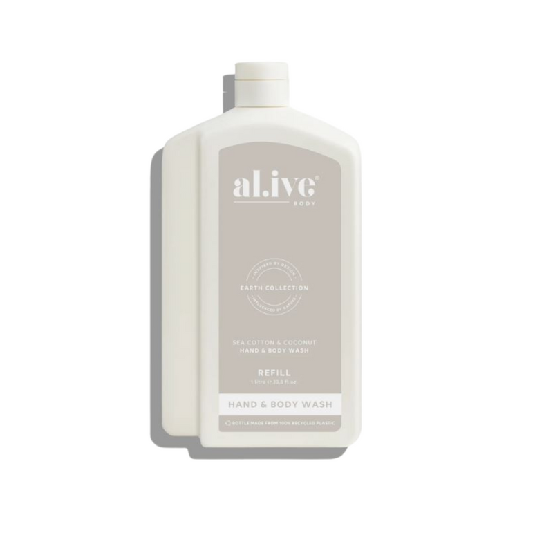 New 1 litre Refill Sea Cotton & Cotton Wash