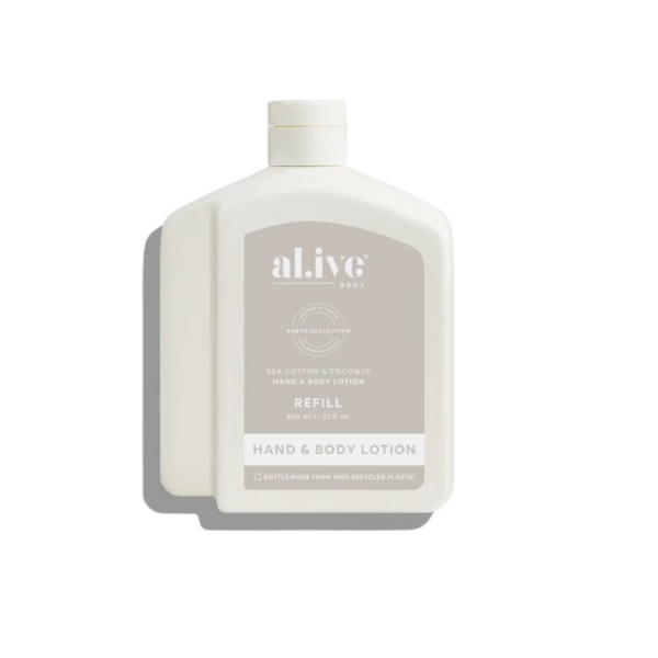 New  650ml Lotion Refill - Sea Cotton & Coconut