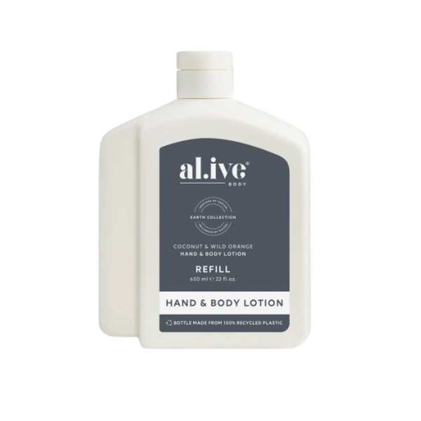 New 650ml Lotion Refill - Wild Orange & Coconut