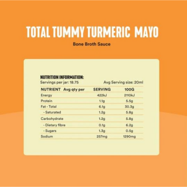 Total Tummy Turmeric Mayo Bone Broth Sauce